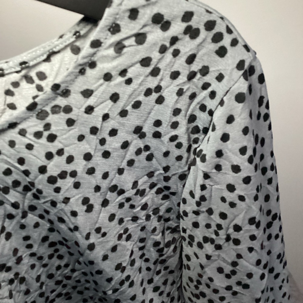 Chalet et Cici Top Med Dalmation Print Grey And Black - Picture 3 of 11